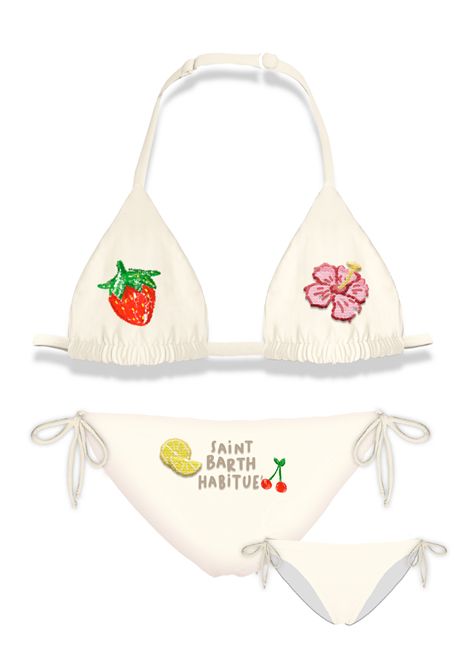 Costume con applicazione SAINT BARTH | HOL0001 HOLLY04204H SB FRUIT 10 EMB